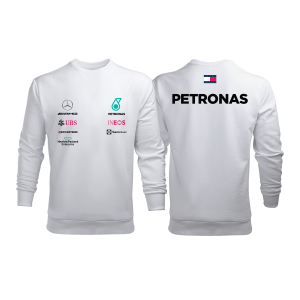 AMG Petronas F1 Team: White Crew Edition Sweatshirt