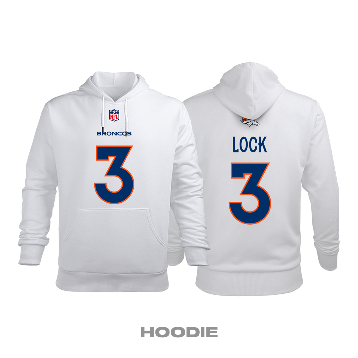 Denver Broncos: Road Edition 2020/2021 Kapüşonlu Hoodie