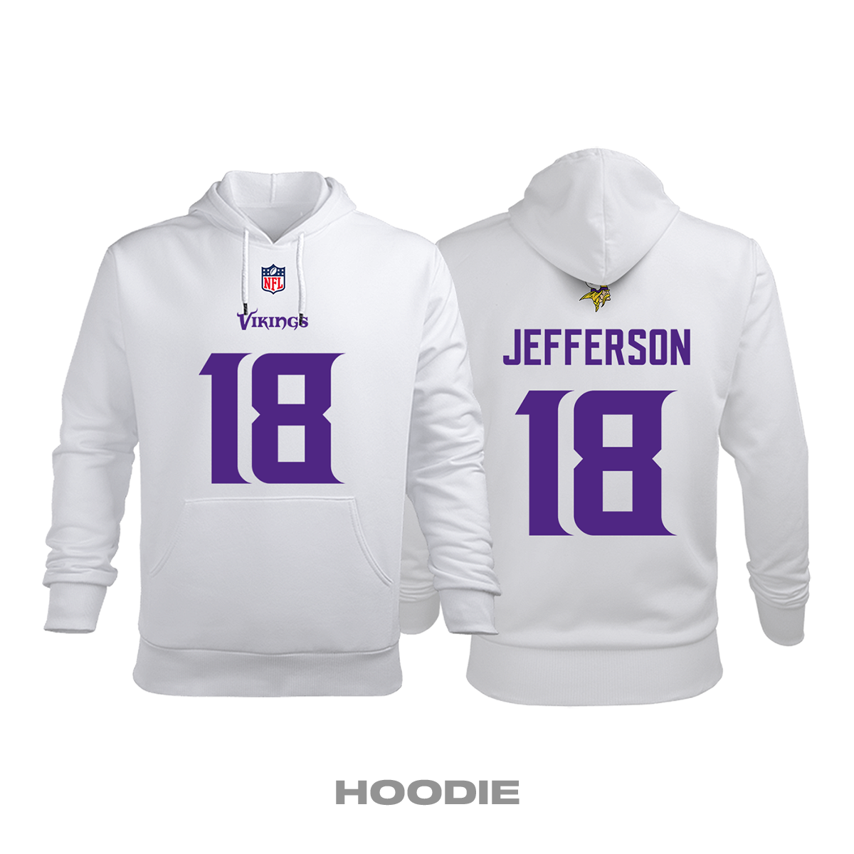 Minnesota Vikings: Road Edition 2020/2021 Kapüşonlu Hoodie