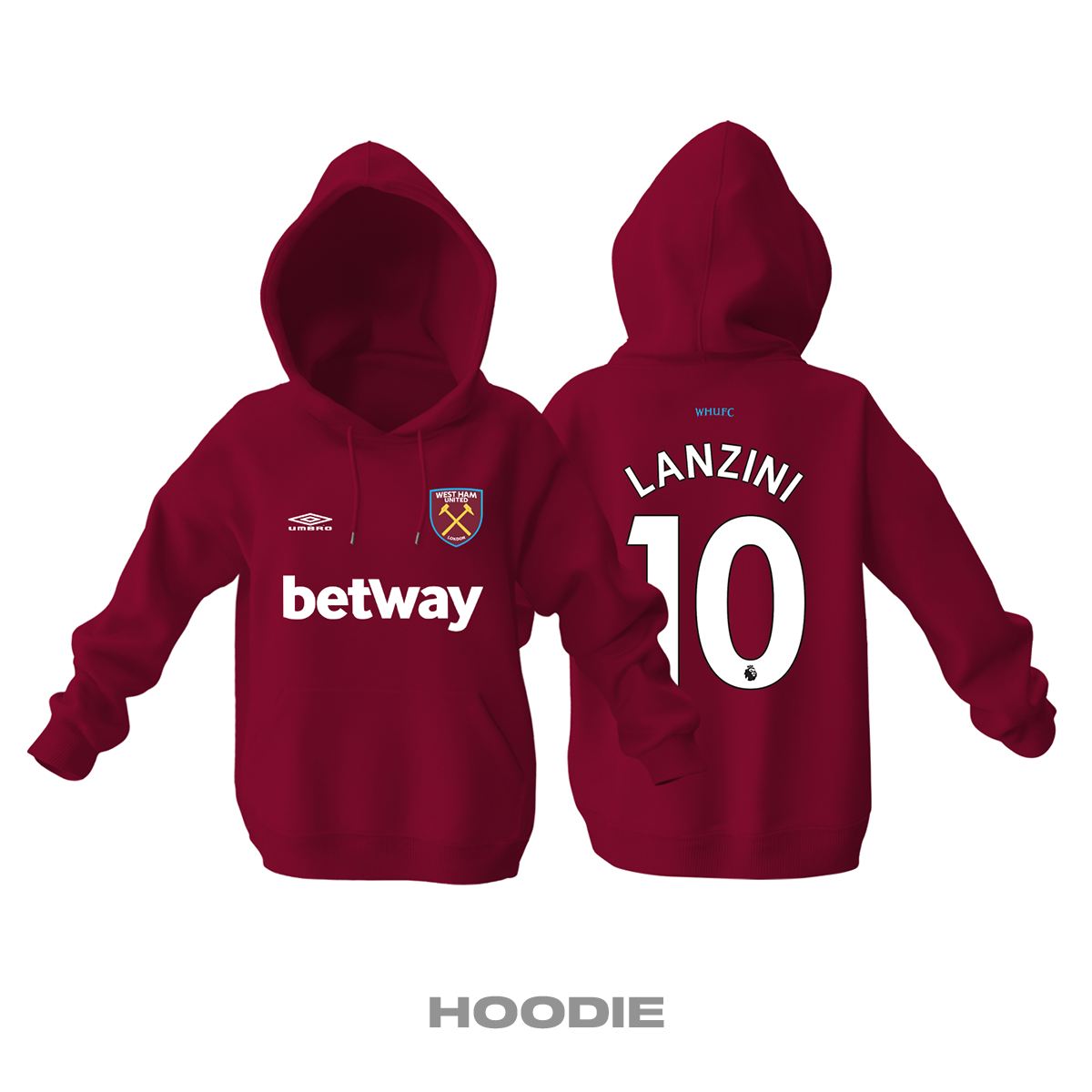 West Ham United: Home Edition 2021/2022 Kapüşonlu Hoodie