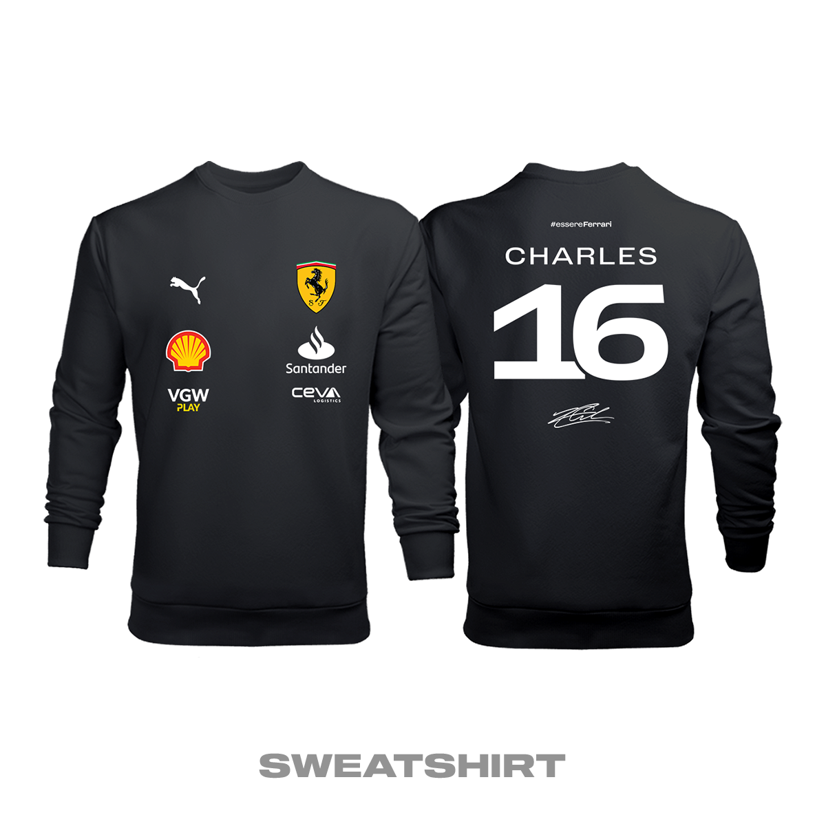 Scuderia Ferrari: Black Crew Edition 2023 Sweatshirt