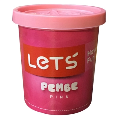 LETS OYUN HAMURU TEK RENK PEMBE 150gr