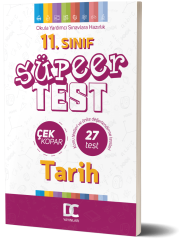 11. SINIF TARİH SÜPER TEST  ÇEK KOPAR  DC YAYINLARI 2020