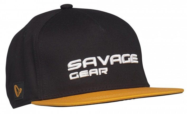 Savage Gear Flat Peak 3D Logo One Size Siyah Şapka