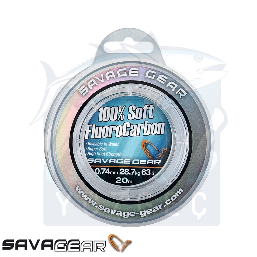 Savage Gear Soft Fluoro Carbon 0,81 mm 15 m 33 kg 73 lb Misina