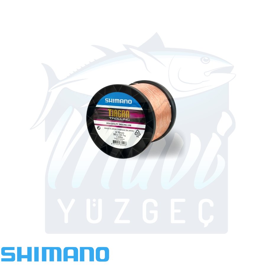 Shimano - Tiagra Trolling 80LB 1000M Clear Pink