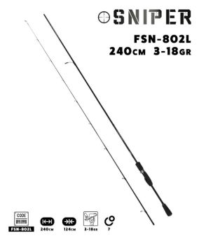 Fujin Sniper 240cm 3-18gr Light Spin Kamışı