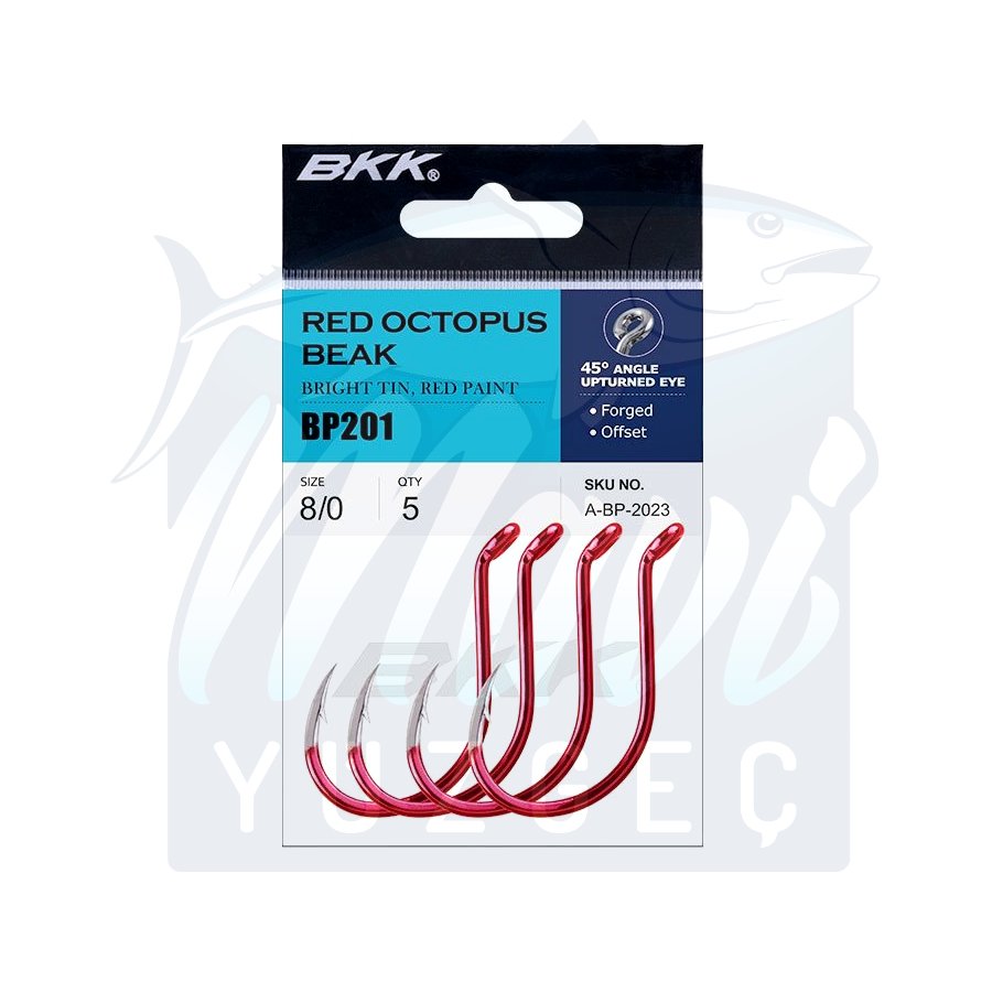 BKK Red Octopus Beak İğne 6/0 5pcs