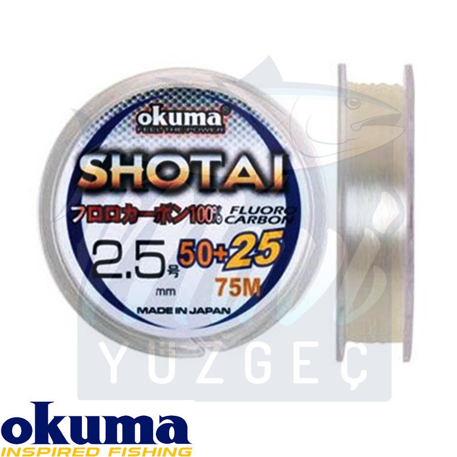 Okuma Shotai Fluorocarbon 75m 0,165mm