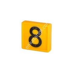 İşaretleme numarası, 8 numara, sarı
