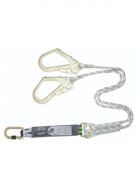 Çift bacaklı kancalı lanyard