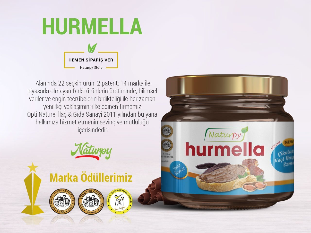 Hurmella Çikolatalı Keçiboynuzu Ezmesi Glutensiz