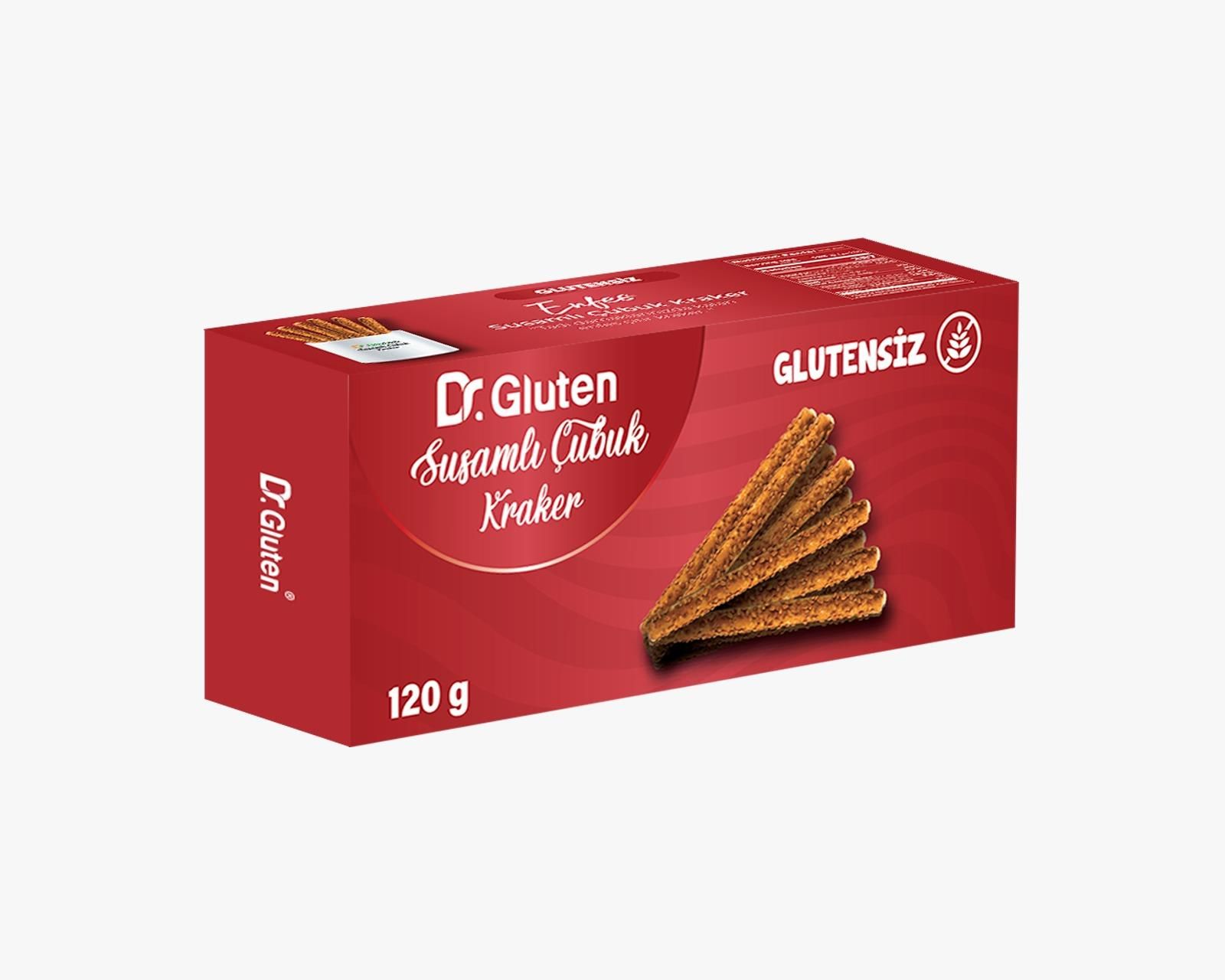 DR GLUTEN GLUTENSİZ SUSAMLI ÇUBUK KRAKER 120 G