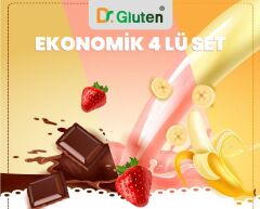 Dr.Gluten Glutensiz Ekonomik 4'lu Puding Set 224Gr X 4 Paket