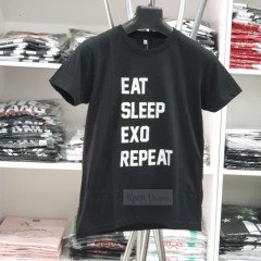 EXO ''Eat Sleep Exo Repeat'' TSHIRT SIYAH
