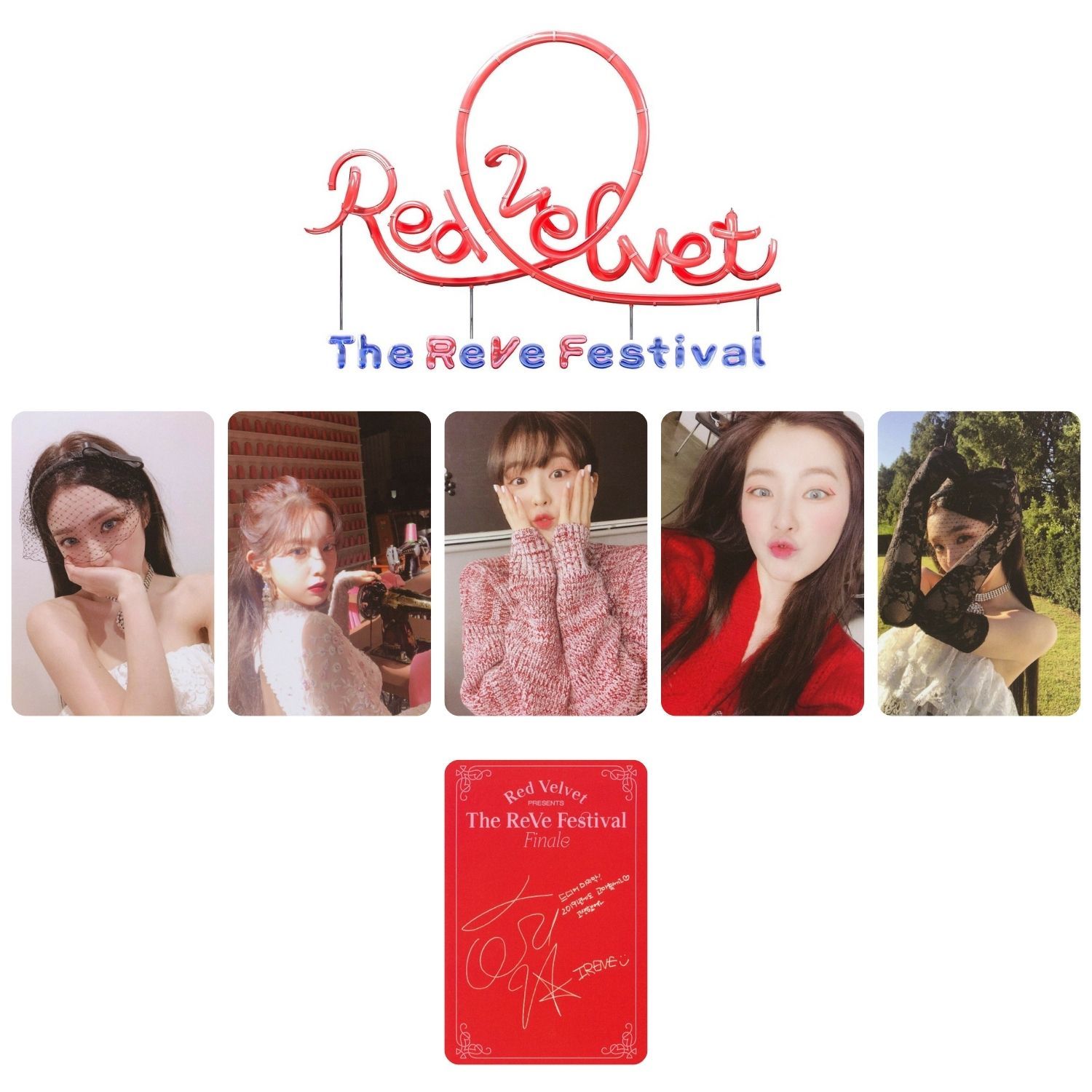 Red Velvet  Irene '' The ReVe Festival Finale '' İmzalı Albüm Kart Seti