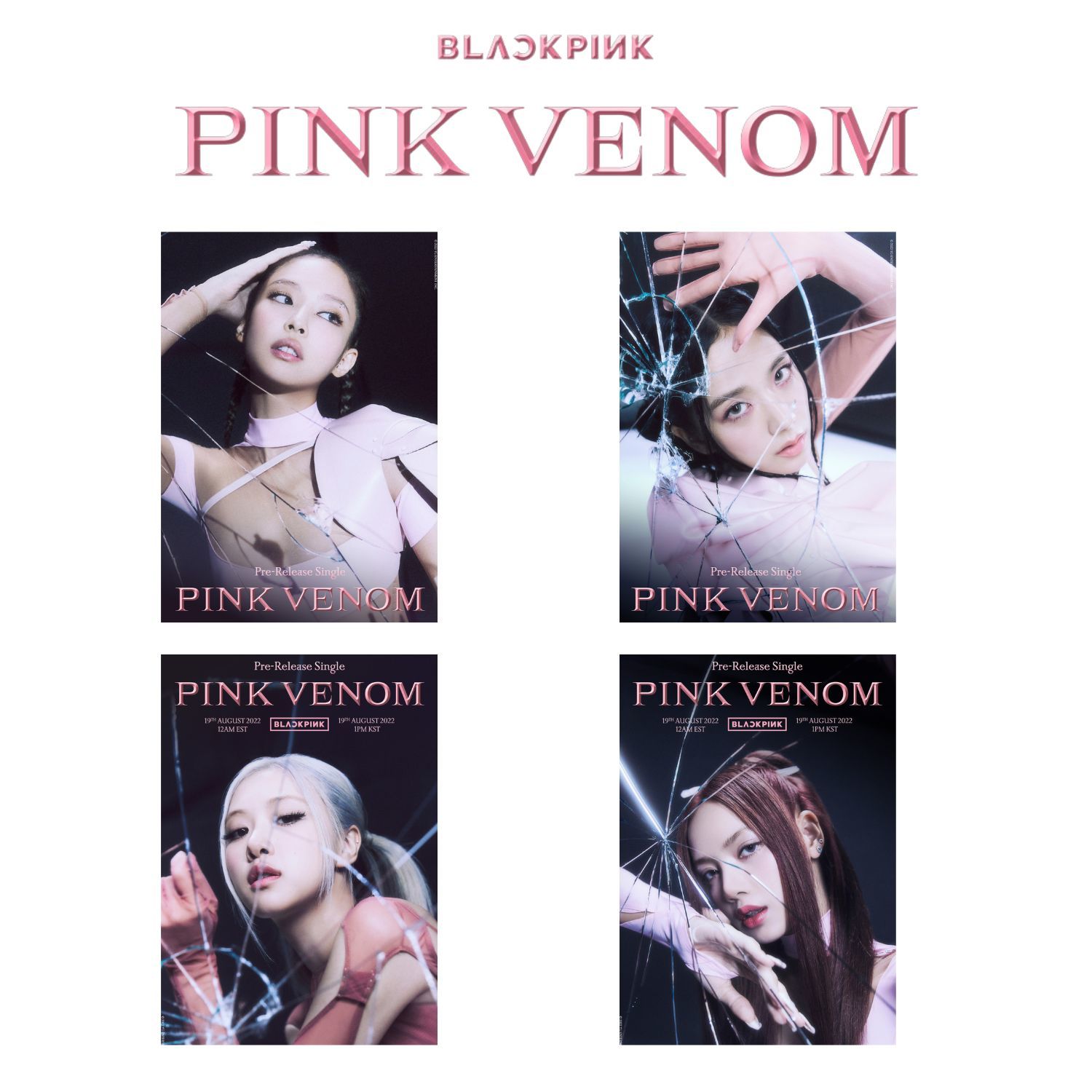 BLACKPINK '' Pink Venom '' Poster Set 2