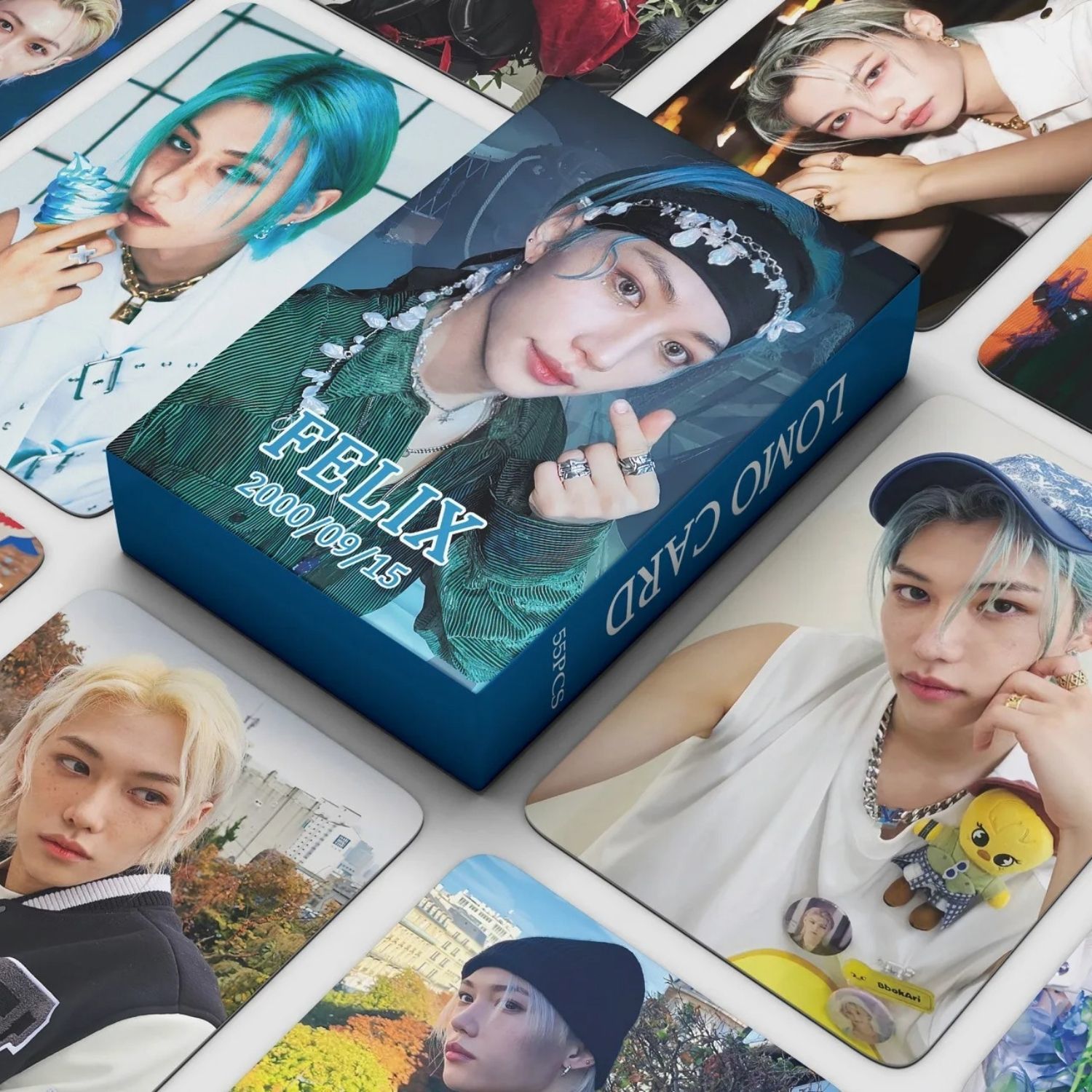 STRAY KIDS '' Felix '' Çift Yön Baskılı Lomo Card Seti