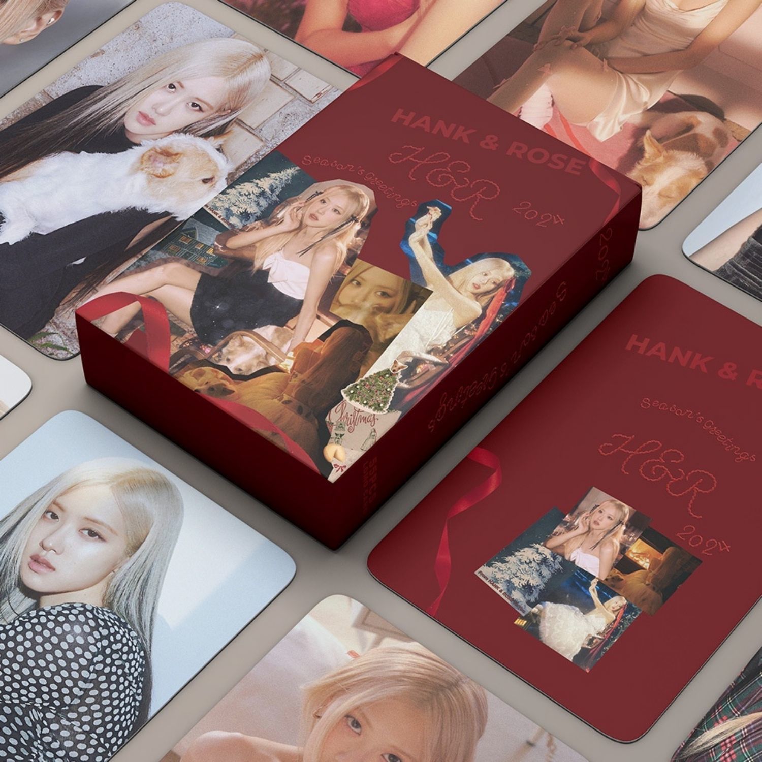 BLACKPINK '' Hank & Rose '' Çift Yön Baskılı Lomo Card Seti