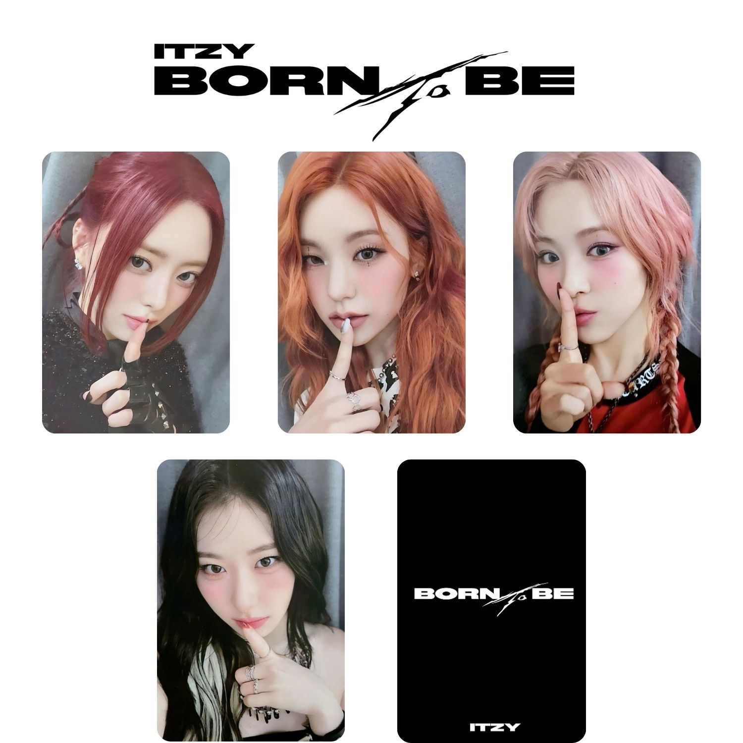 ITZY '' Born to Be '' POB Photocards Set