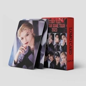 STRAY KIDS '' 5 Star Dome Tour 2023 '' Çift Yön Baskılı Lomo Card Seti