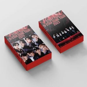 STRAY KIDS '' 5 Star Dome Tour 2023 '' Çift Yön Baskılı Lomo Card Seti