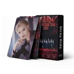 STRAY KIDS '' 5 Star Dome Tour ''  Çift Yön Baskılı Hologramlı Laser/Lomo Card Seti