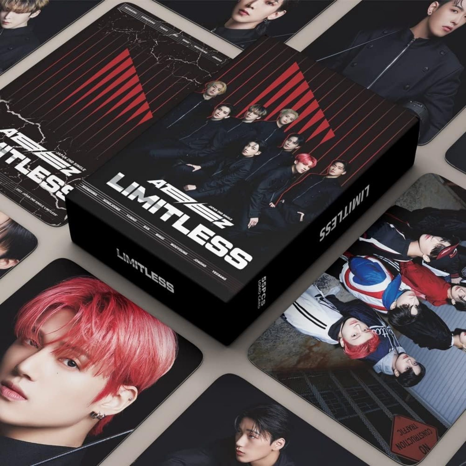 ATEEZ '' Limitless '' Çift Yön Baskılı Lomo Card Seti