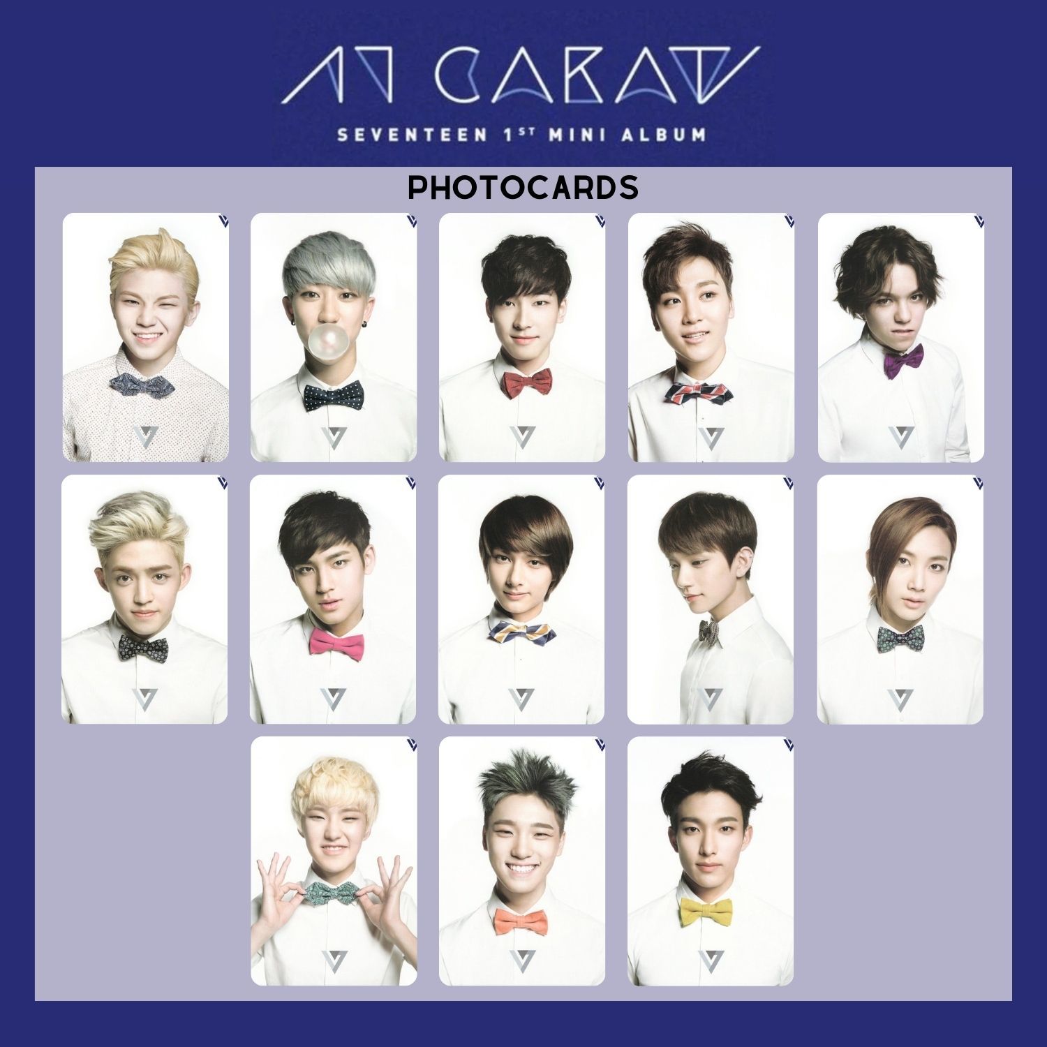 SEVENTEEN '' 17 Carat '' Photocard Set - 3