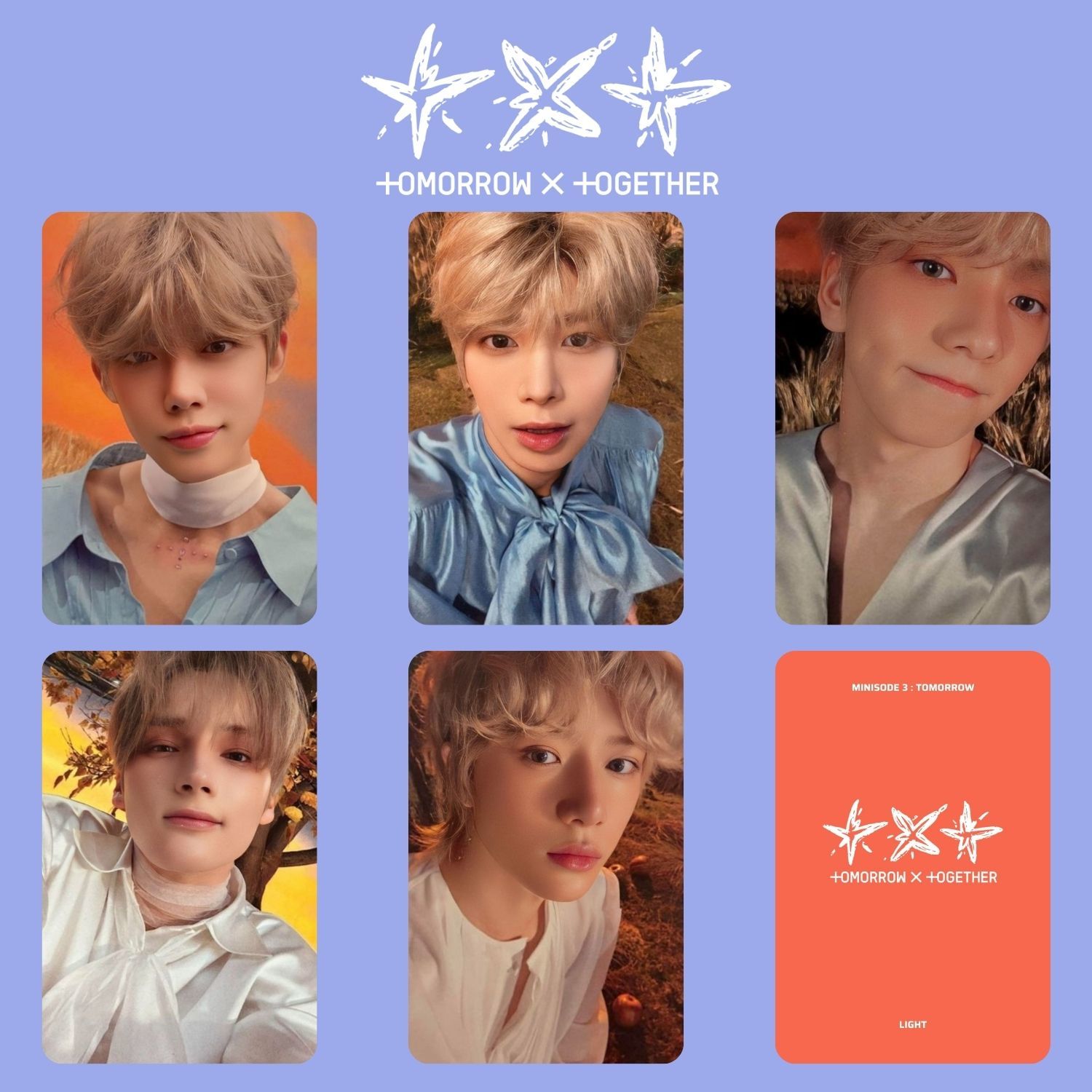 TXT '' Minisode 3 : Tomorrow '' Light Ver. Photocards Set