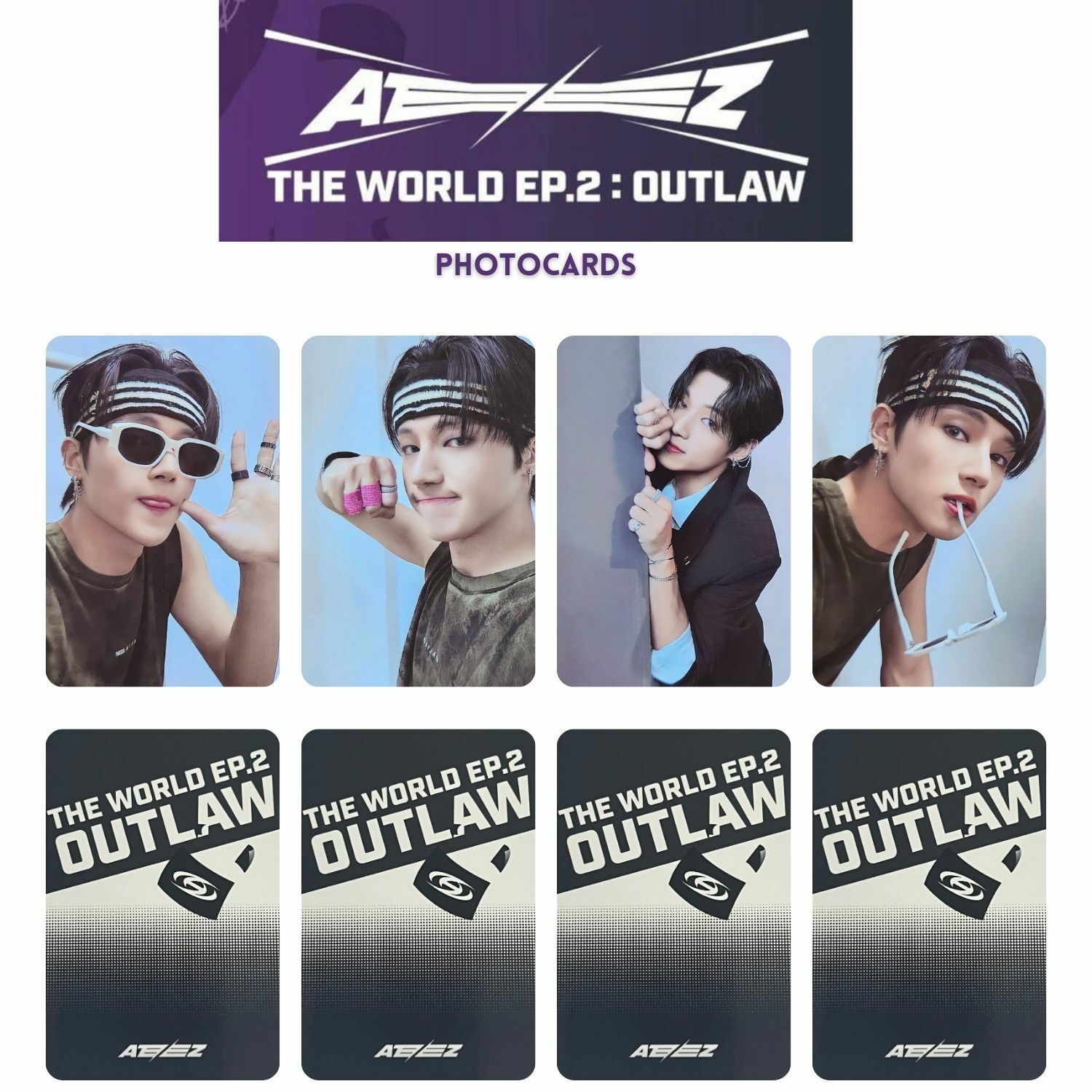 ATEEZ Wooyoung '' The World Ep 2 : OUTLAW '' PC Set