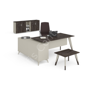 Trend Etejerli Ofis Masası 160 cm Masalı
