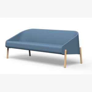 Pera Ofis ve Büro Ahşap Ayaklı İkibuçuklu Kanepe