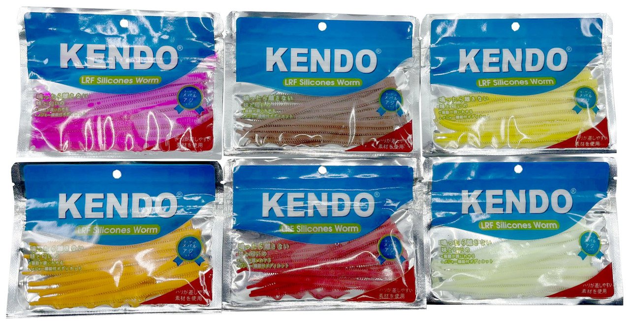 Kendo 10 cm Lrf Silicones Worm (Kokulu) 10 adet