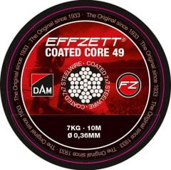 Dam Effzett Coated core49 Steeltrace Brown 20 kg 10 m Çelik Tel