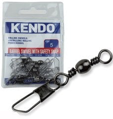 Kendo Rolling Swivel Safety Snap Snap 10 Adet (Düz Klips)