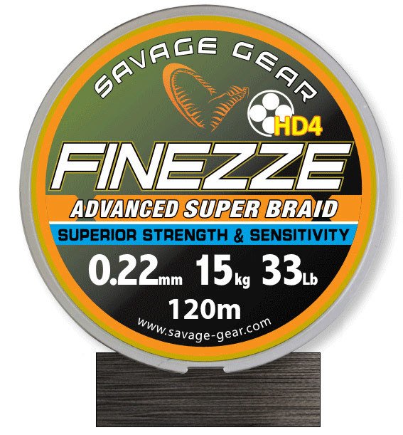 Savage gear Finesse HD4 Braid 300 m 0,13 mm 17 lbs 7,8 kg Grey Örgü İp