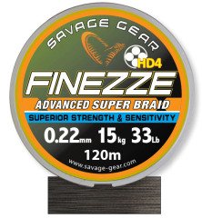 Savage gear Finesse HD4 Braid 300 m 0,19 mm 28 lbs 12,8 kg Grey Örgü İp