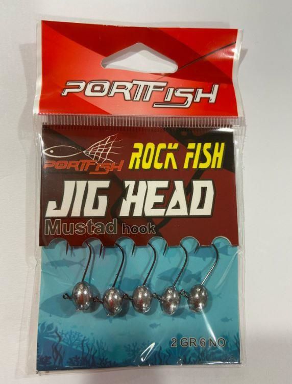 Portfish Jig Head Mustad İğneli 5li Pkt