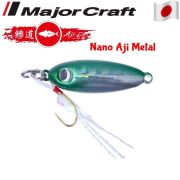 Major Craft Nano Aji Metal 1.5gr 16mm #02 Green Silver UV