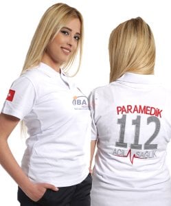 Paramedik Kısa Kol T-Shirt (Beyaz)