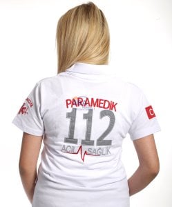 Paramedik Kısa Kol T-Shirt (Beyaz)