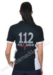 112 T-Shirt (Lacivert-Beyaz)