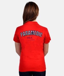 Yeni PARAMEDIC Kırmızı Polo Yaka T-Shirt