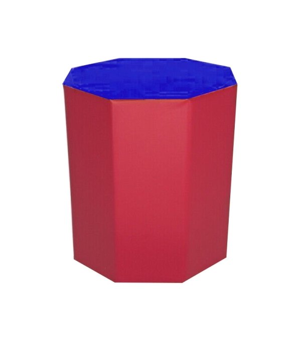 Sekizgen Minder 40x60 cm Mavi Kırmızı