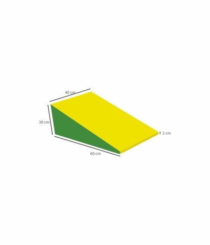 Üçgen Minder 30x40x60 cm Yeşil Sarı