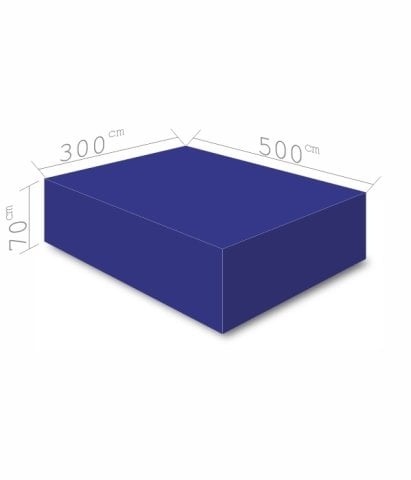 Atlama Puf  Minderi 300x500x70 cm Mavi