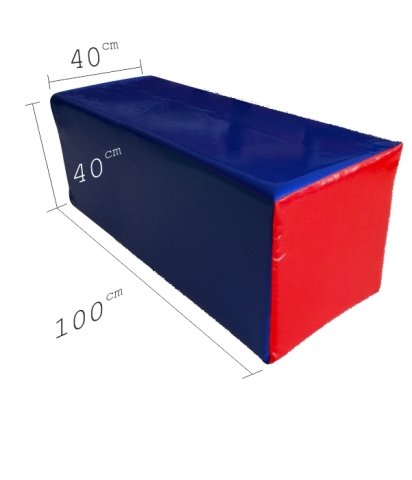 Dikdörtgen Minder 40x40x100 cm Kırmızı Mavi