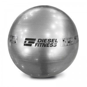 Diesel Fitness Gymball Gri 65 Cm Pompalı