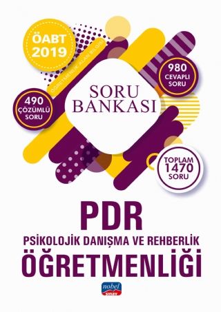 Nobel 2019 ÖABT PDR Psikolojik Danışma ve Rehberlik Öğretmenliği Soru Bankası Nobel Sınav Yayınları